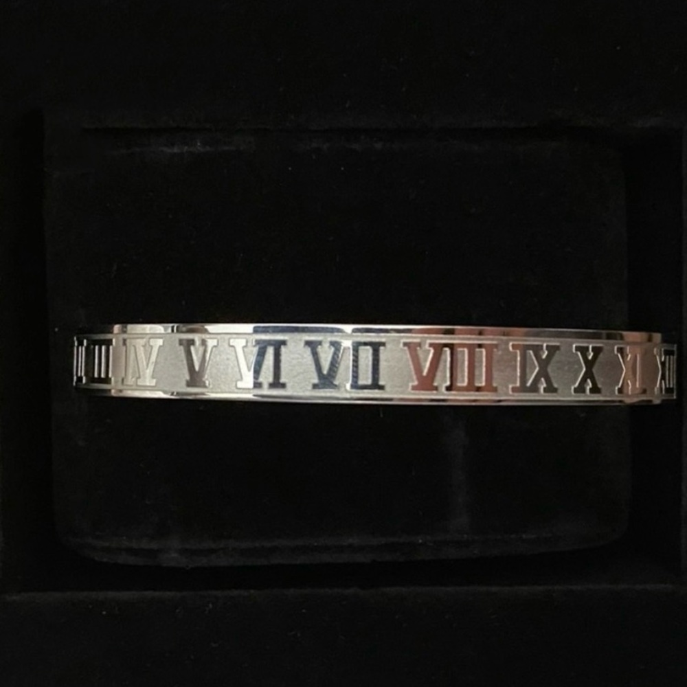 Roman Numeral Men's Bracelet - Silver